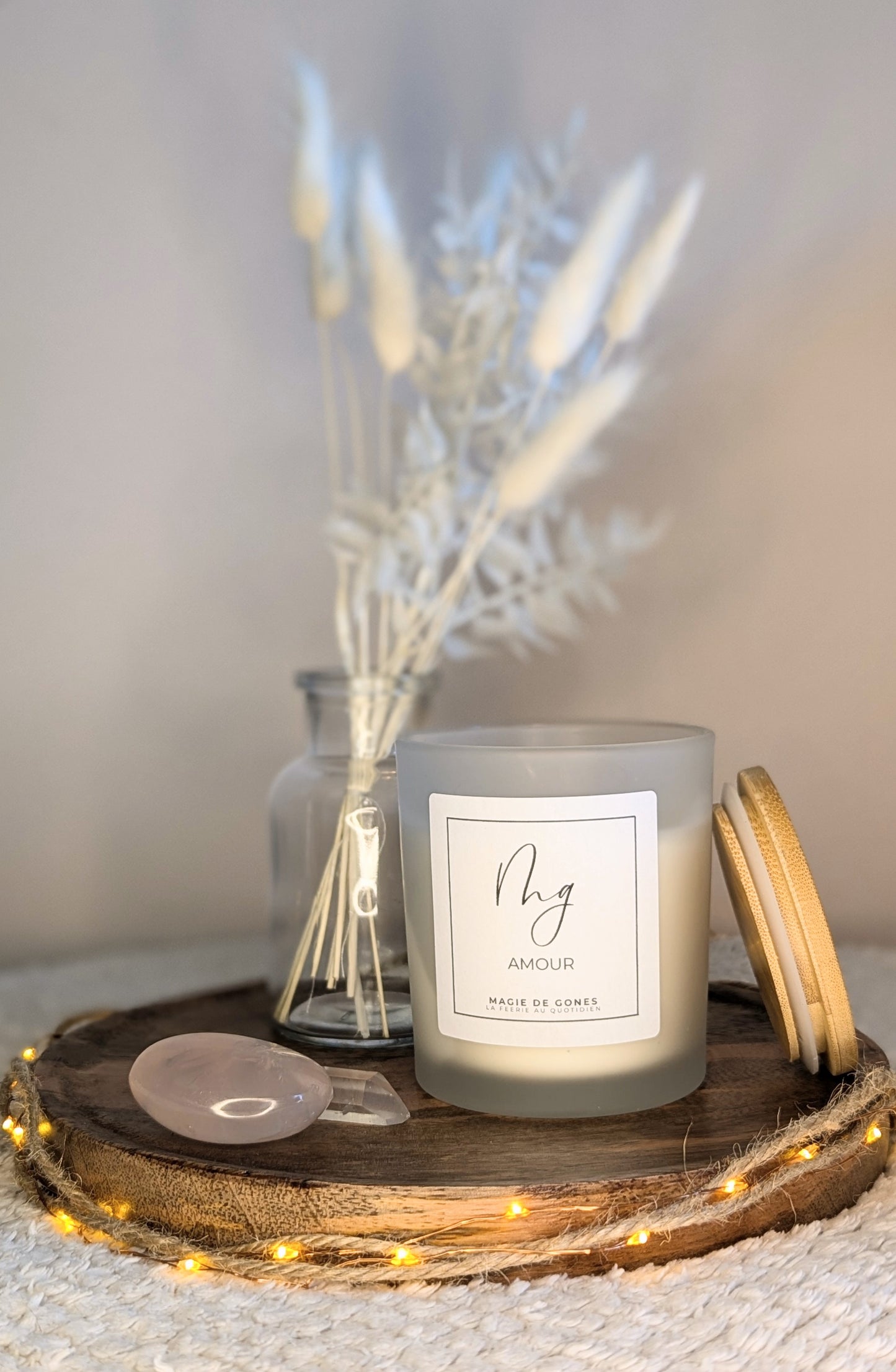 Bougie de Lithothérapie AMOUR